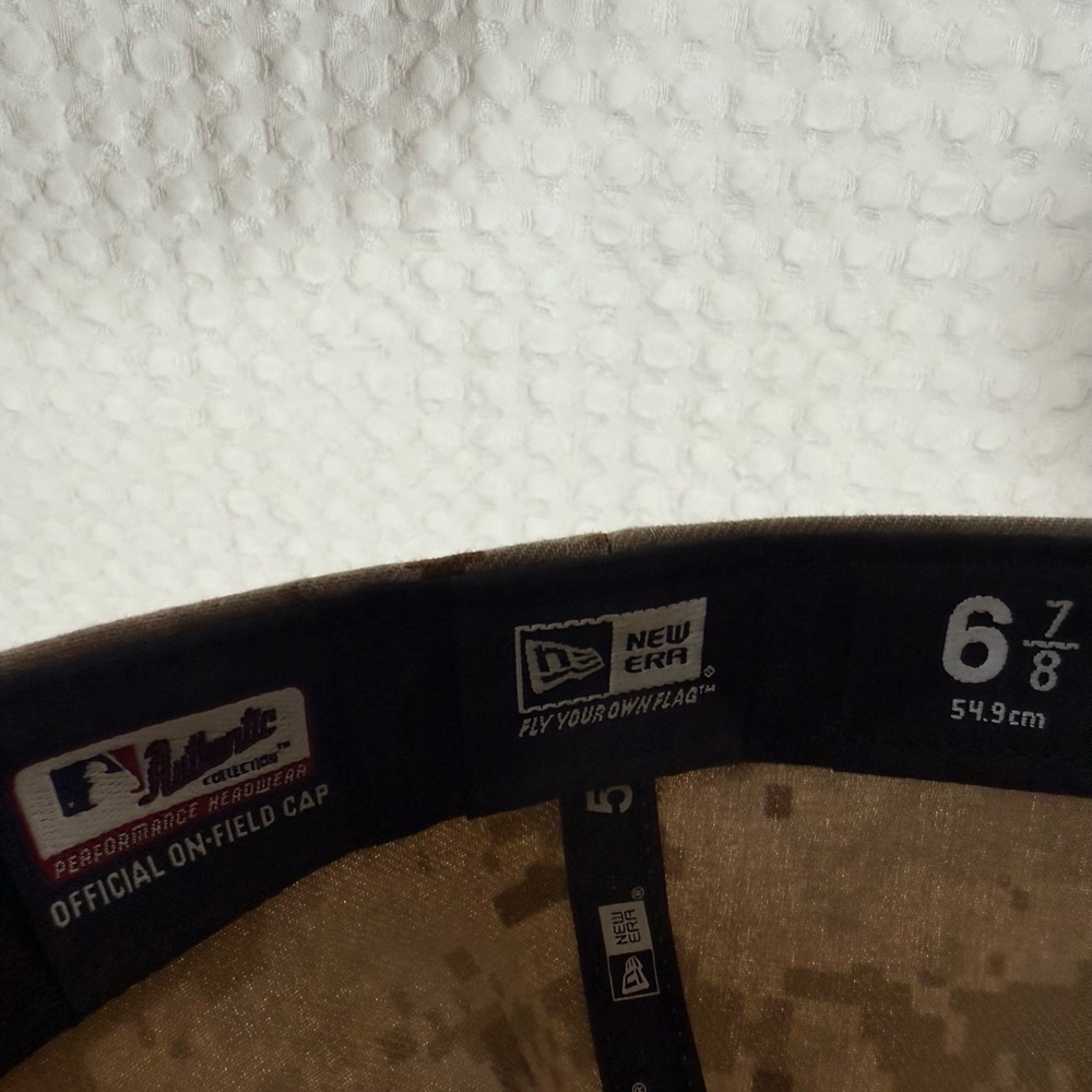 Washington Nationals Youth Fitted Hat Camo 59FIFTY New Era Size 6 7/8 MLB Cap - Picture 5 of 6